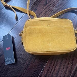 BNWT Levi’s Suede Camera Bag Purse